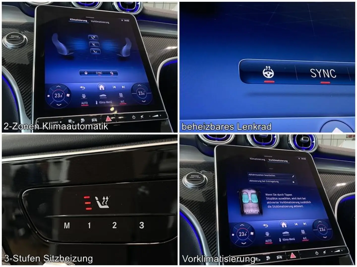 C 300e AMG MBUX DigiLight Carbon Memory DTR 360