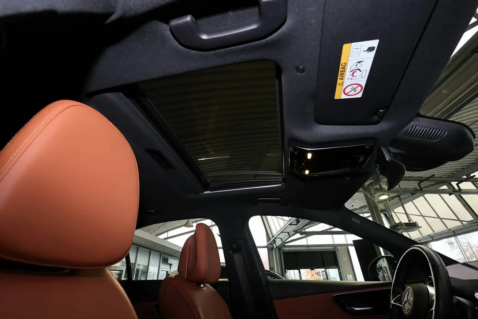 C 180 TOTWINKEL SCHIEBEDACH LEDER BRAUN CARPLAY