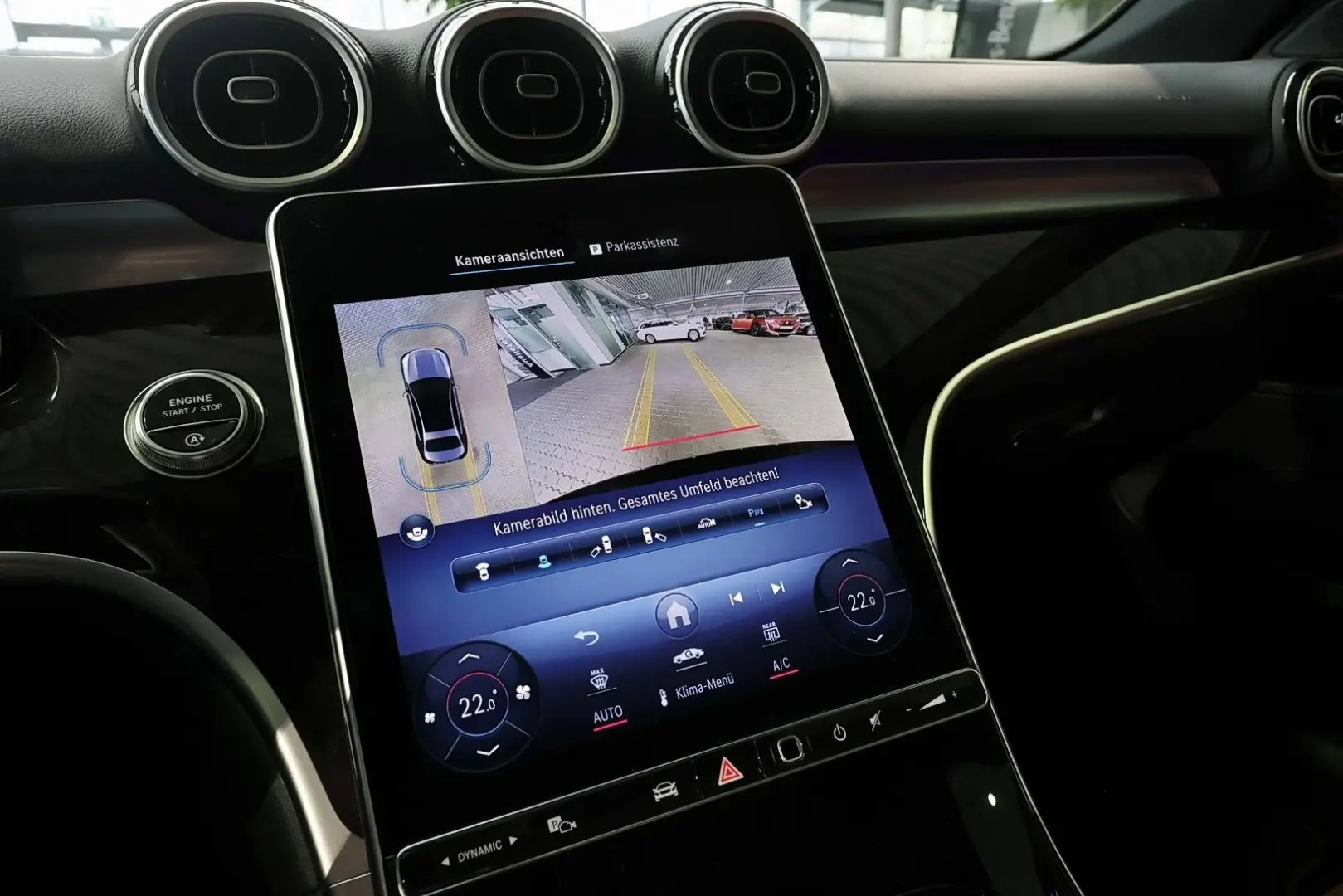 C 180 TOTWINKEL SCHIEBEDACH LEDER BRAUN CARPLAY