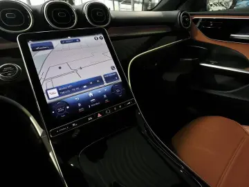 C 180 TOTWINKEL SCHIEBEDACH LEDER BRAUN CARPLAY