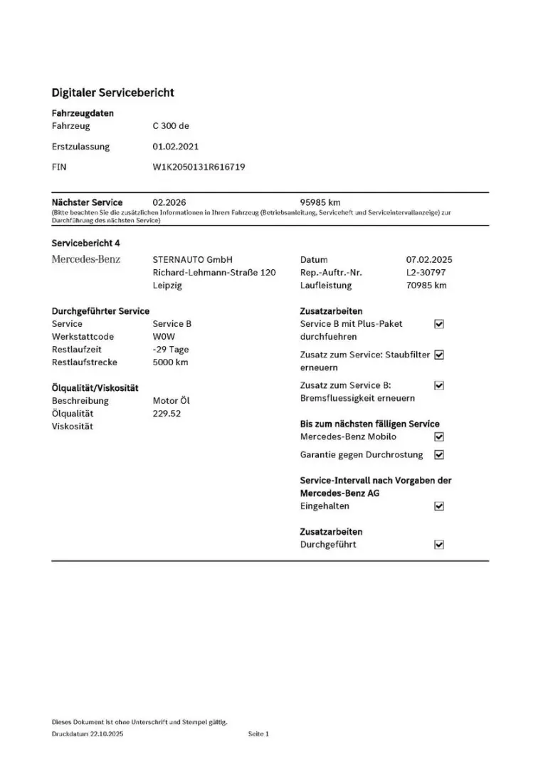 C 300de AVANTGARDE - LED - 8 x ALU -