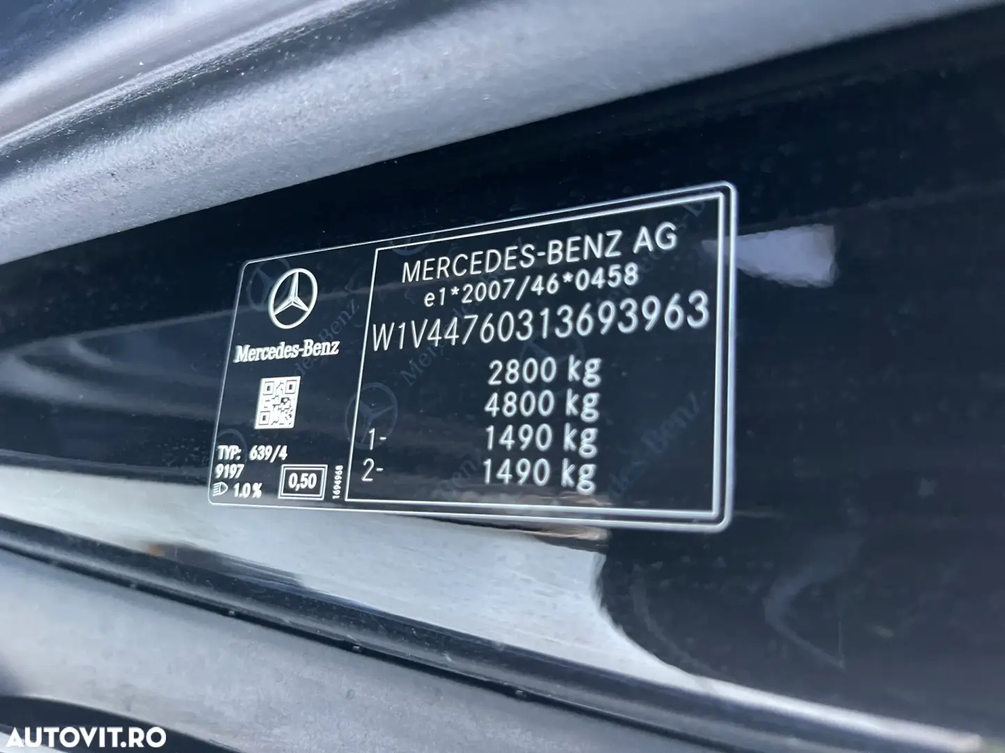 Mercedes-Benz Vito 114CDI LUNG USI SPATE