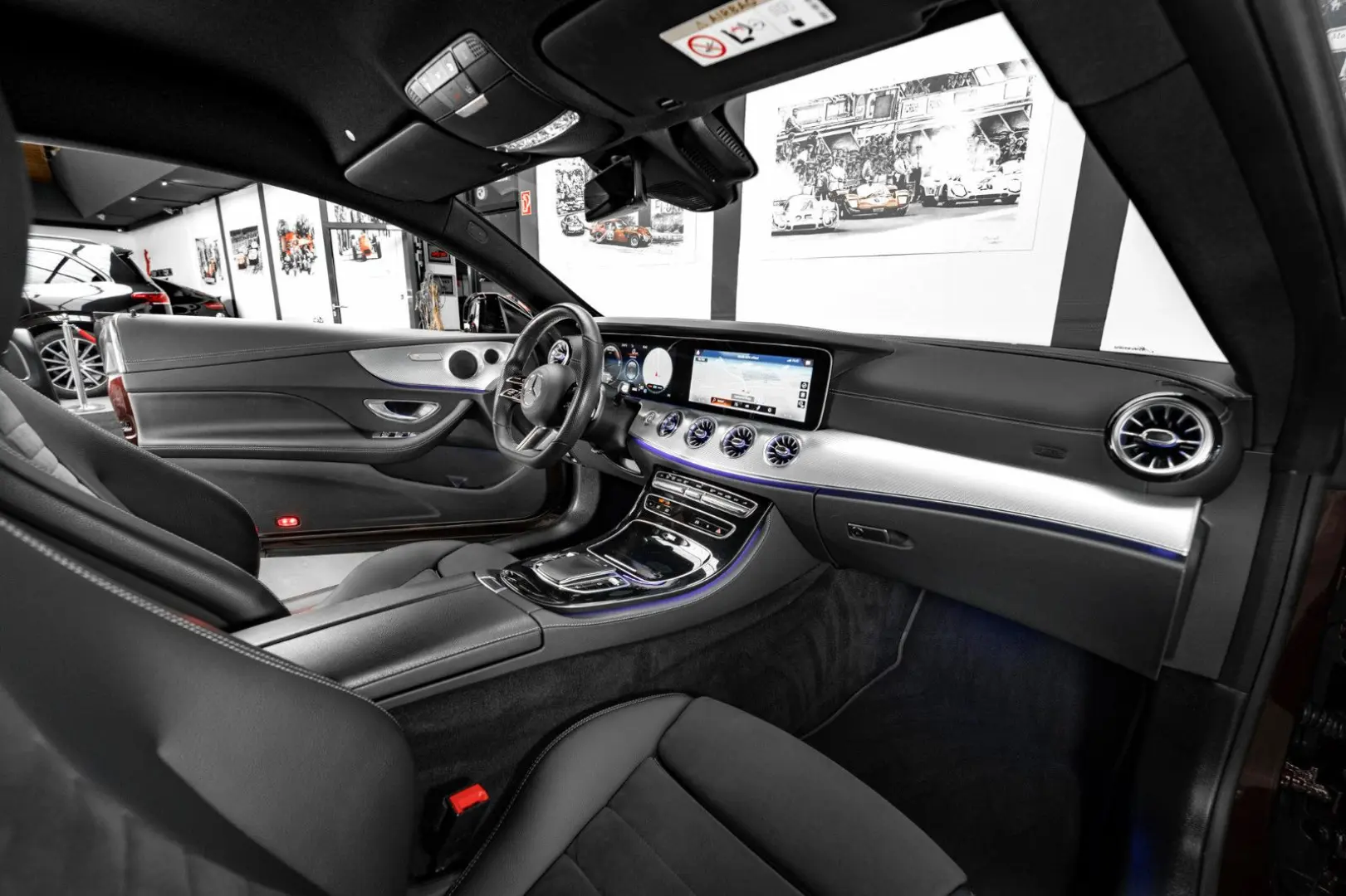 E 450 4M COUPÉ #AMG LINE #RUBELLITROT #1.HAND