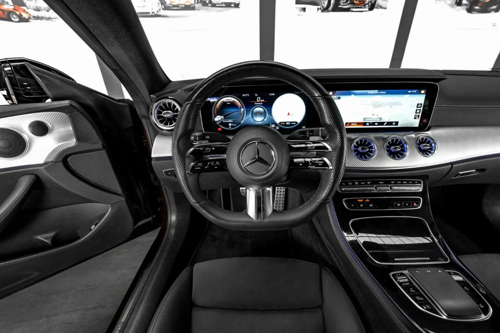 E 450 4M COUPÉ #AMG LINE #RUBELLITROT #1.HAND