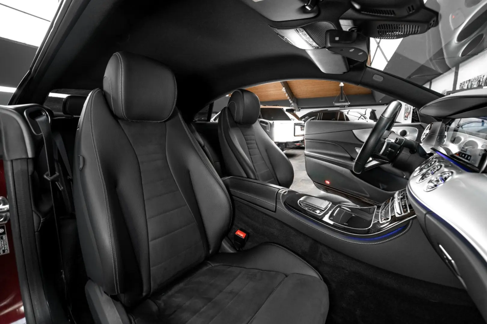 E 450 4M COUPÉ #AMG LINE #RUBELLITROT #1.HAND