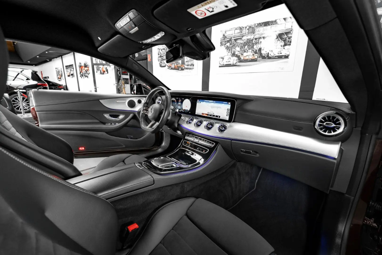 E 450 4M COUPÉ #AMG LINE #RUBELLITROT #1.HAND