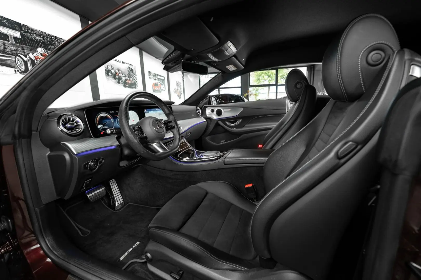 E 450 4M COUPÉ #AMG LINE #RUBELLITROT #1.HAND