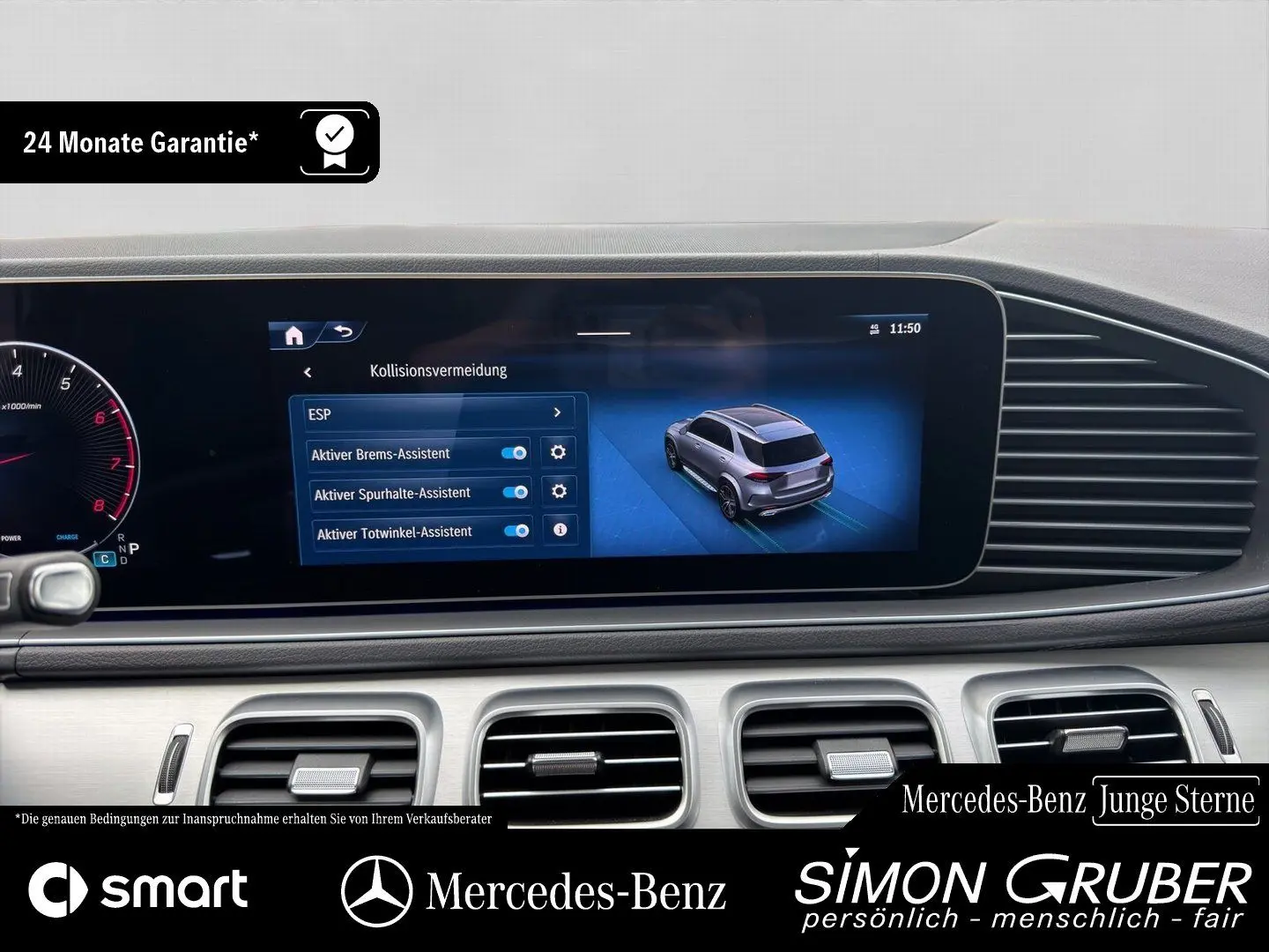 GLE 450 4M AMG Night MBeam Burmester AHK 22Zoll