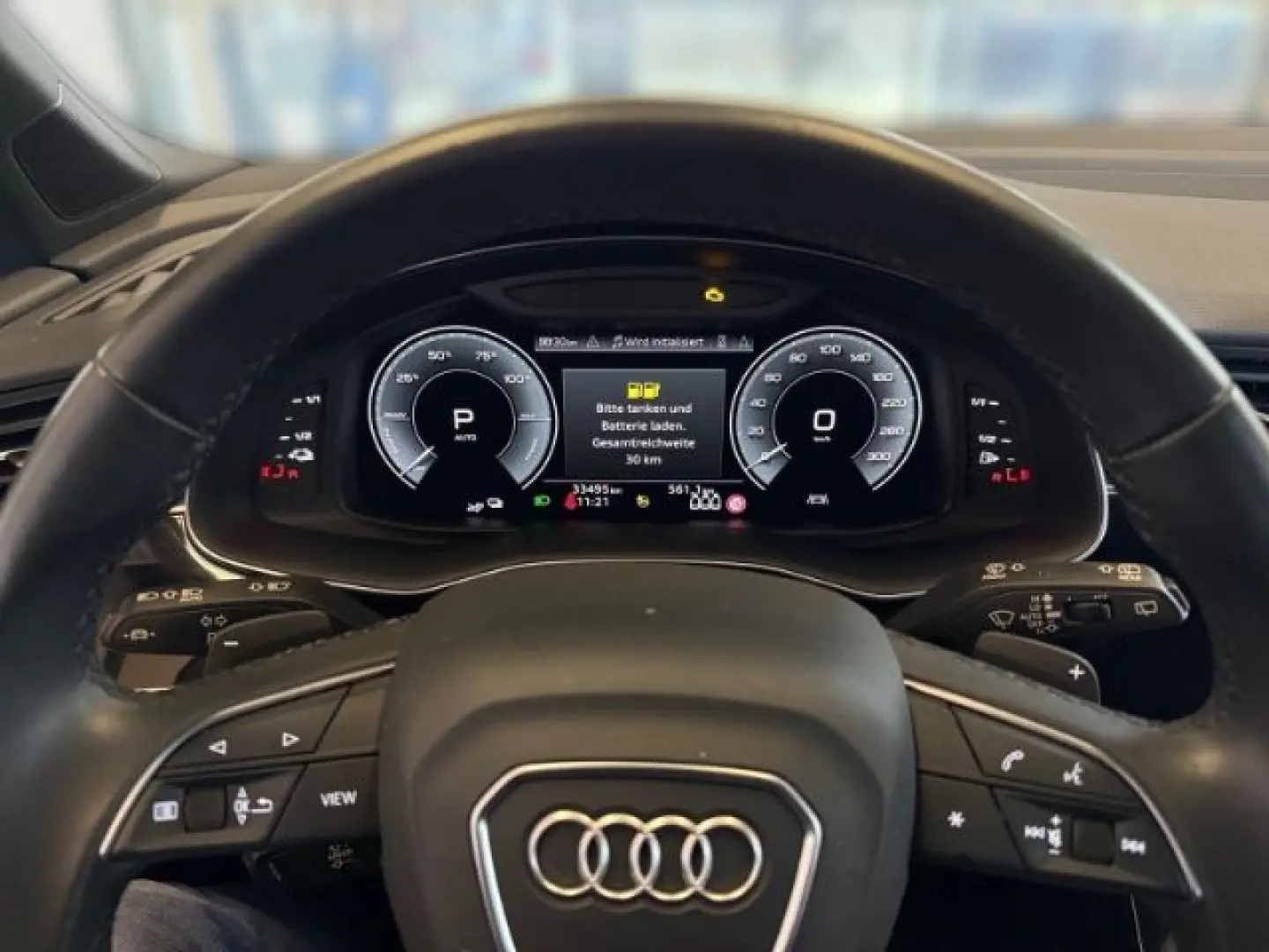 Q7 55 TFSI e S-Line Leder Matrix-LED RearView B&