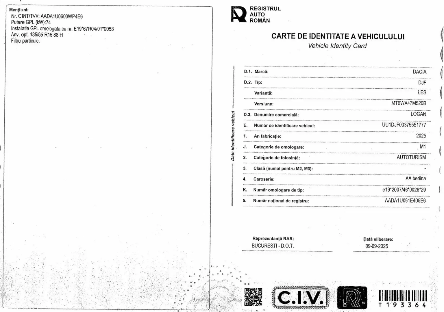 Dacia Logan ECO-G 100 MT6 Expression 2025