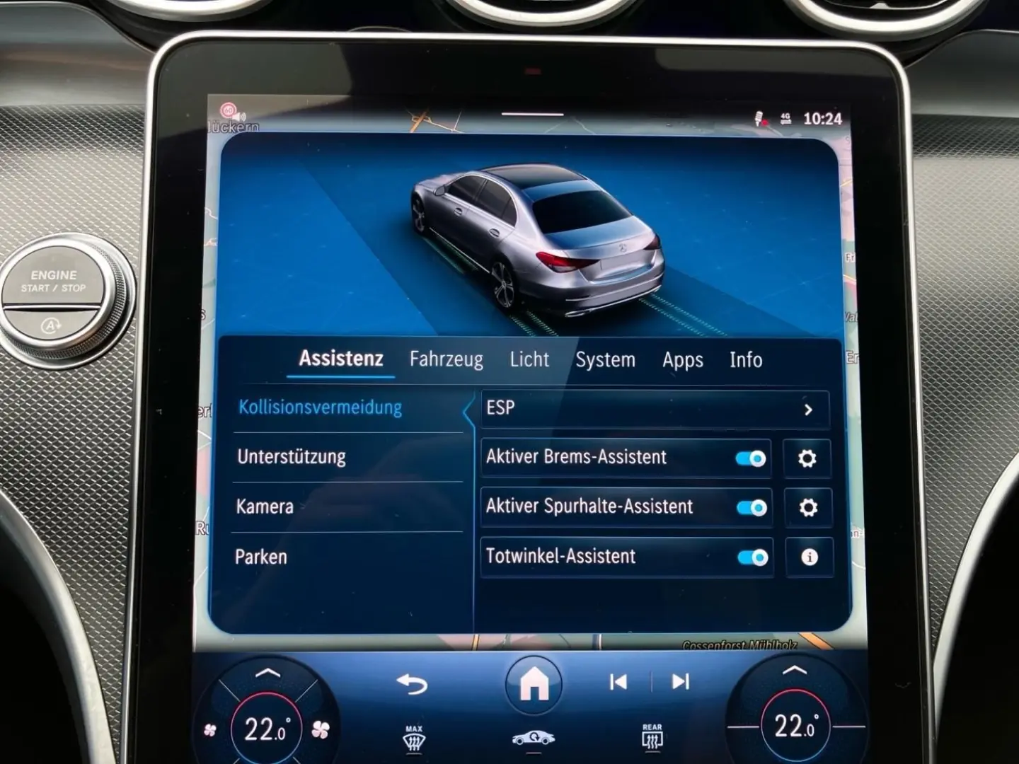 C 220 d Avantgarde LenkradH AHK Kamera Totwinkel