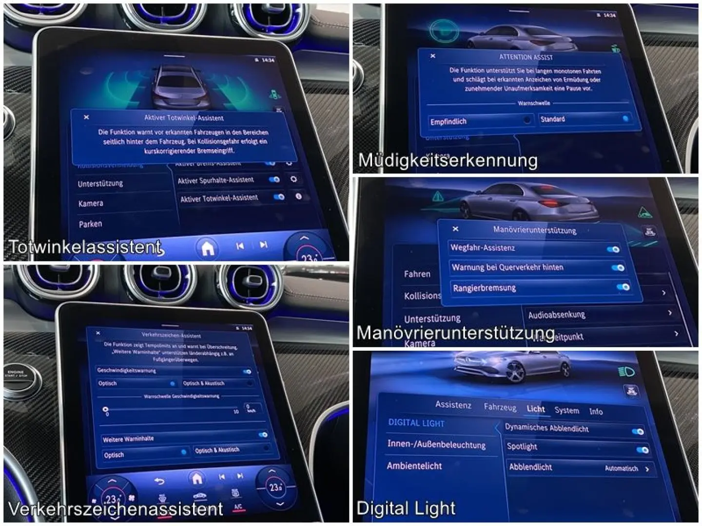 C 300e AMG MBUX DigiLight Carbon Memory DTR 360