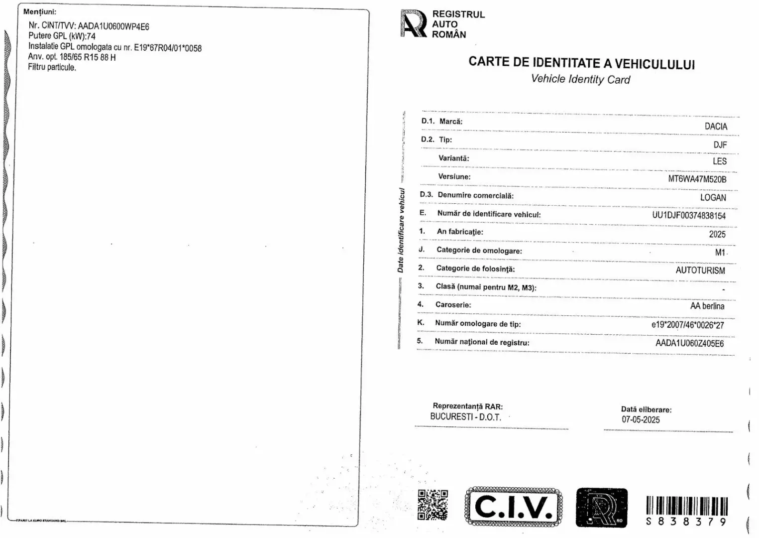 Dacia Logan ECO-G 100 MT6 Expression 2025