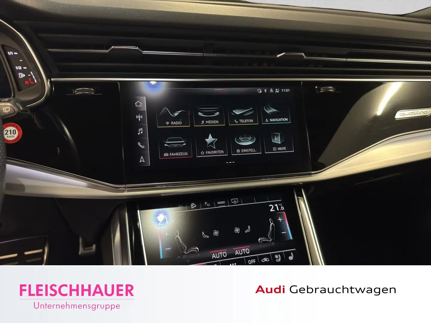 Q8 55 TFSI e qu. 2x S-Line Raute AHK 21'' Kamera