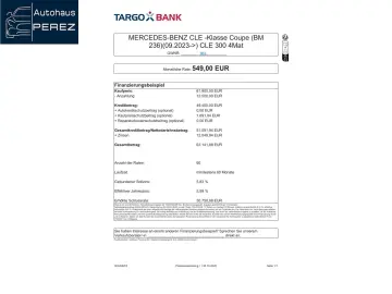 CLE 300 Coupé 4M AMG PRMEIUM  FAHRASSIST.PAKET