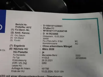 GLE 350 de AMG 20 Distro 360  AHK HUD Alcantara