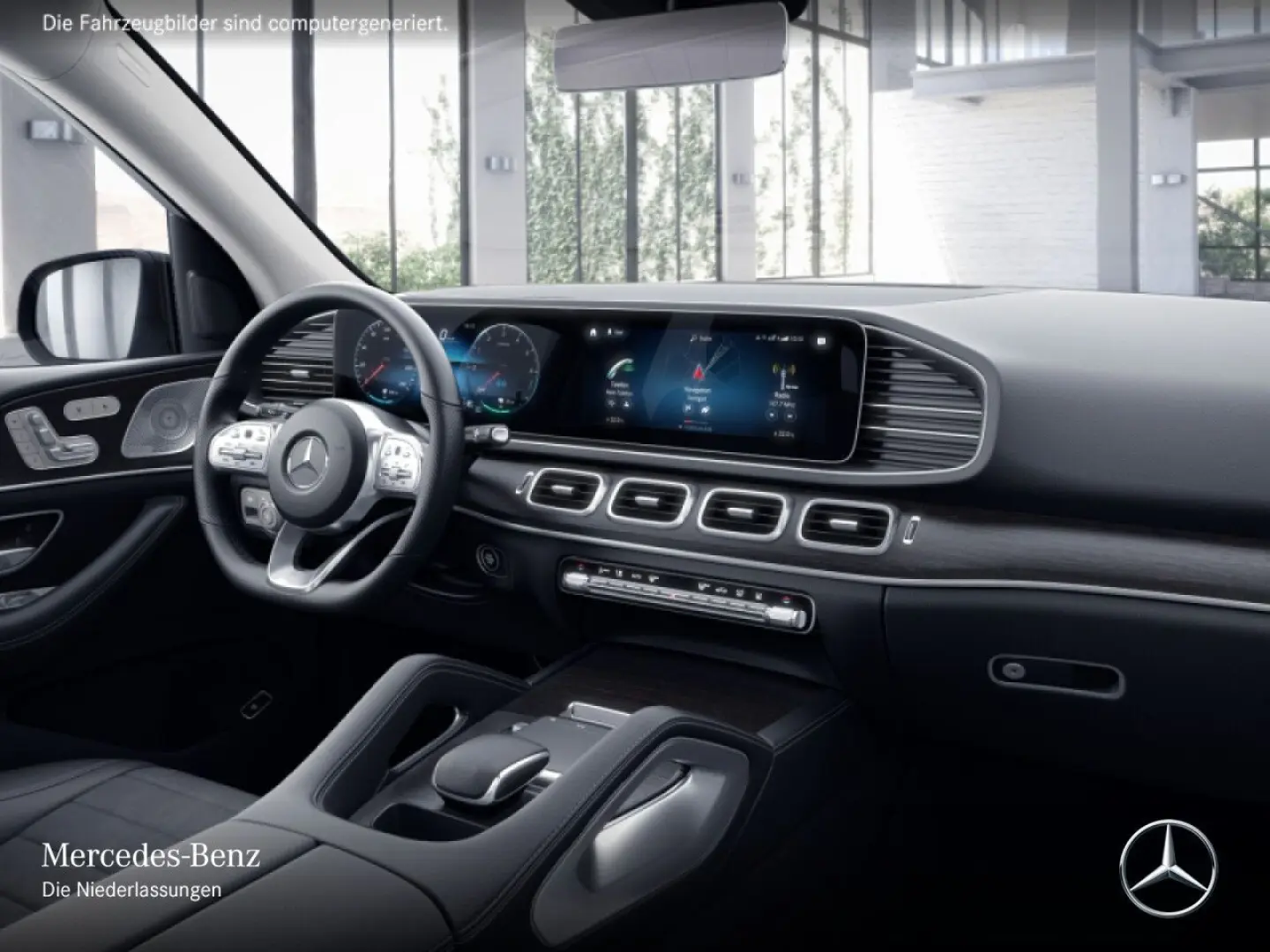 GLE350de 4M AMG Dist Pano 360  AHK Burm Night