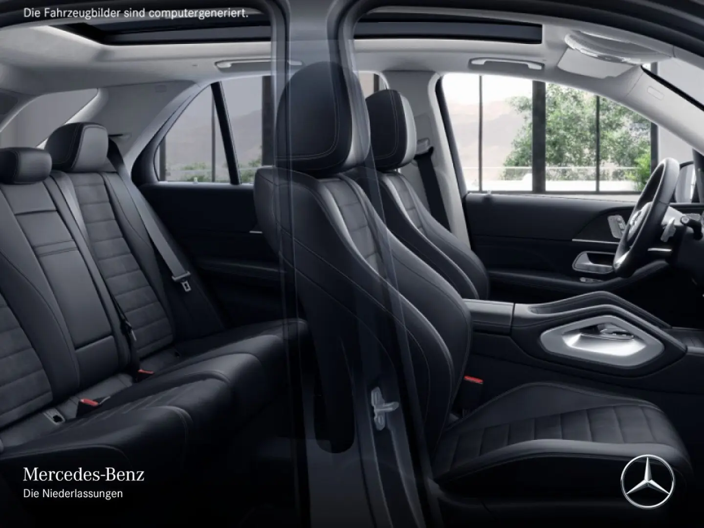 GLE350de 4M AMG Dist Pano 360  AHK Burm Night