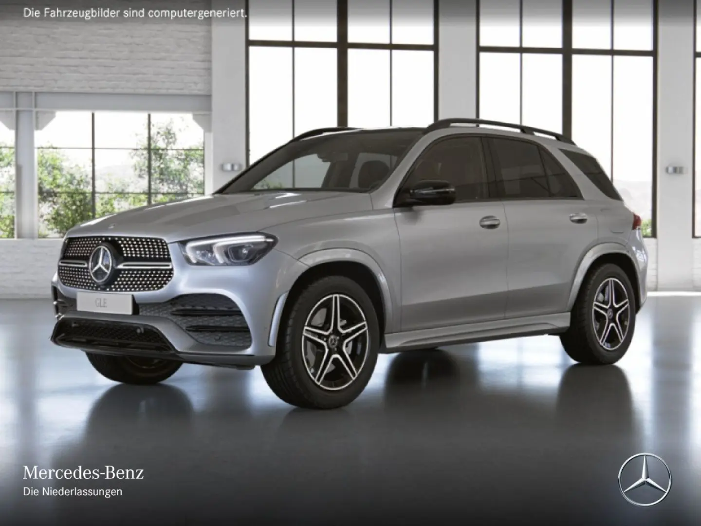 GLE350de 4M AMG Dist Pano 360  AHK Burm Night