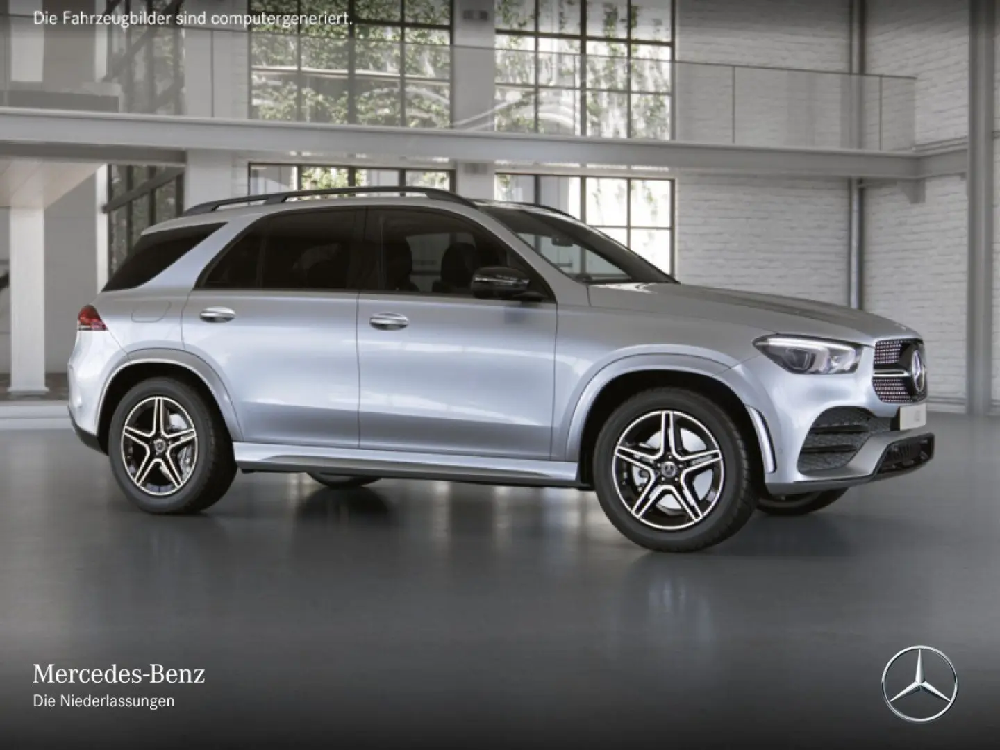 GLE350de 4M AMG Dist Pano 360  AHK Burm Night