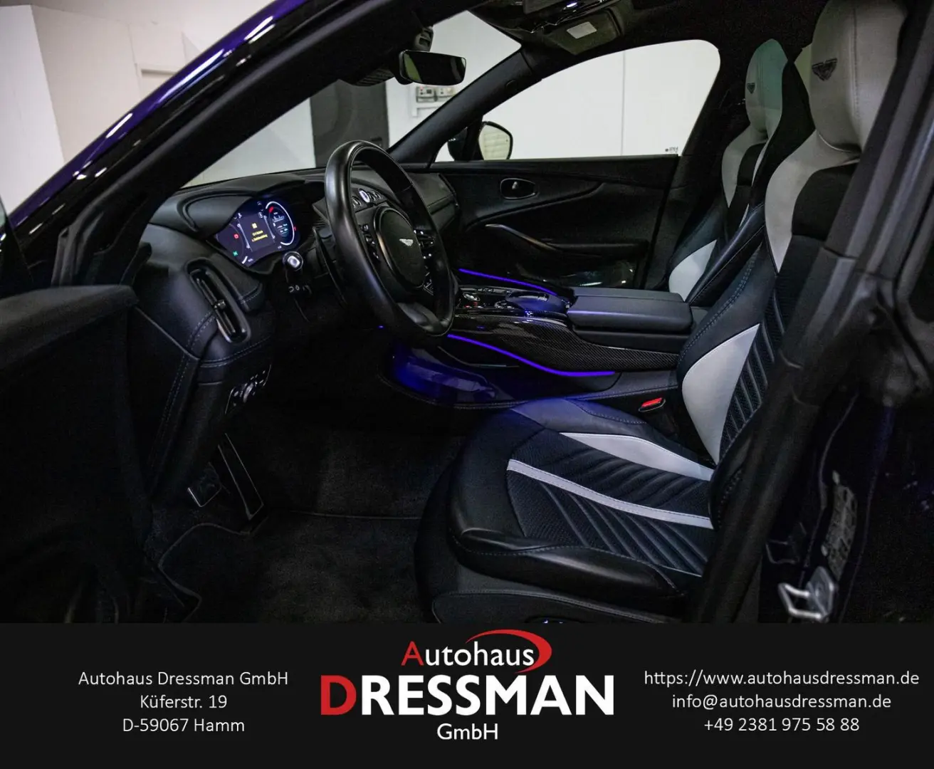 DBX 707 LED PANO AHK LUFT CARBON INDIGO BLUE 23z