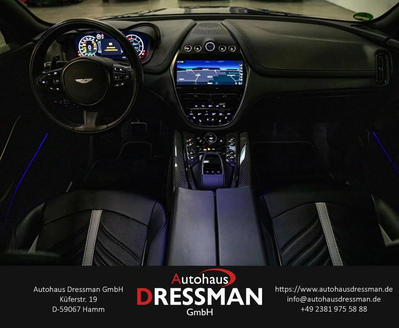 DBX 707 LED PANO AHK LUFT CARBON INDIGO BLUE 23z