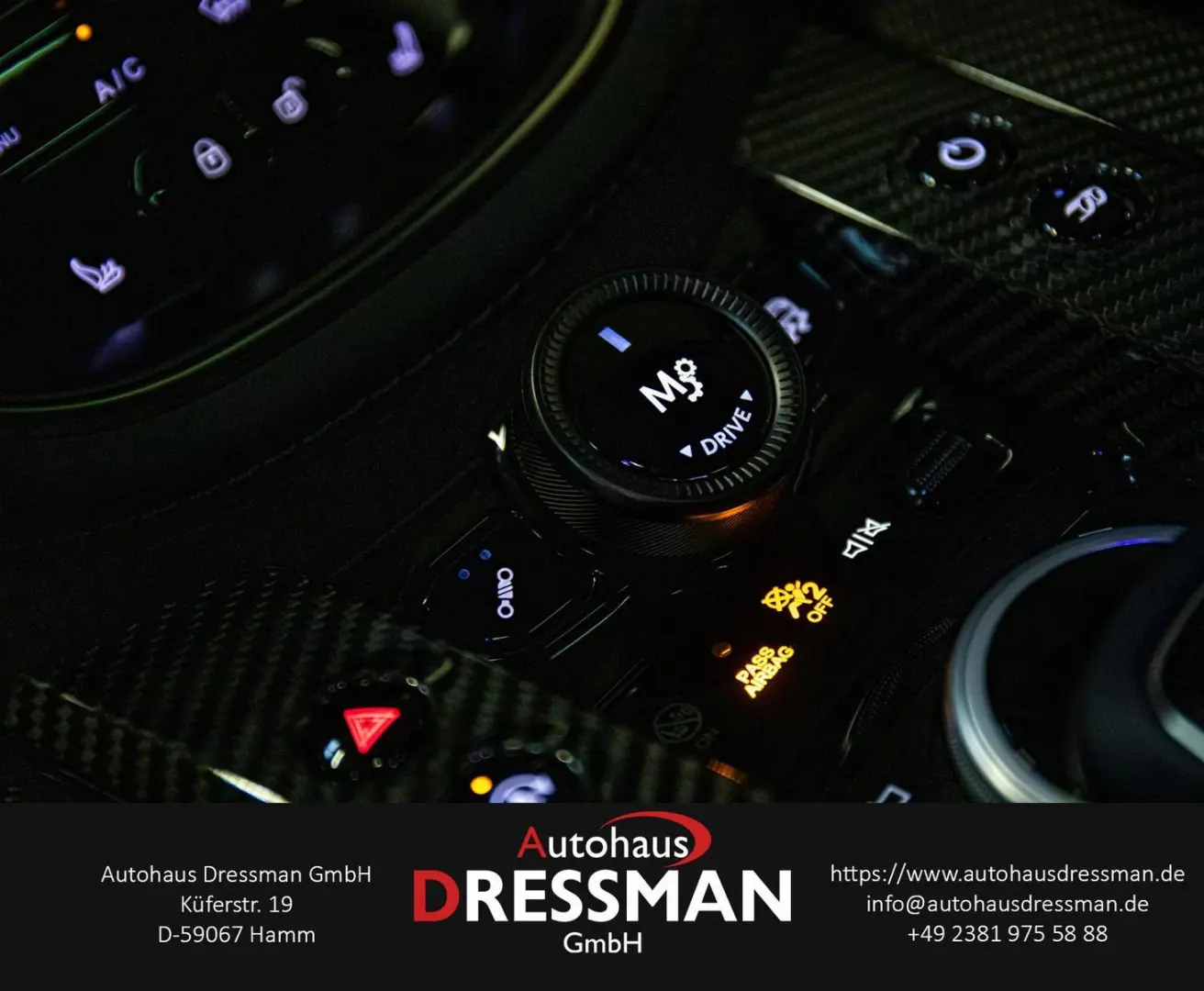 DBX 707 LED PANO AHK LUFT CARBON INDIGO BLUE 23z