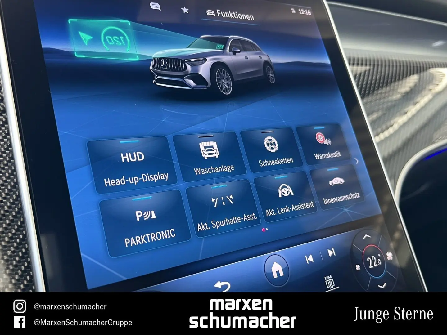 AMG GLC 63 S E PERF Drivers Pano Bur3D AHK Night