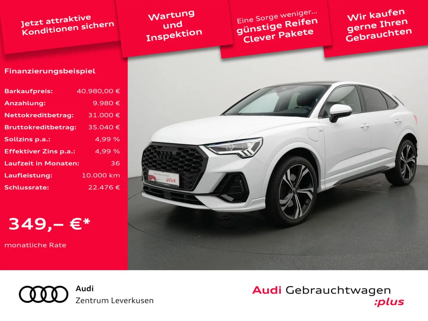 Q3 Sportback 45 e S line ACC NAVI SHZ SONOS