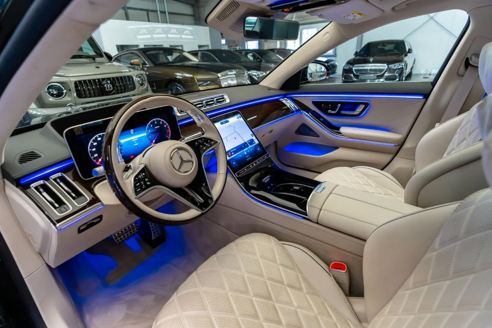 S 580 4M L AMG Line   MY2025   TV  Rear Steering