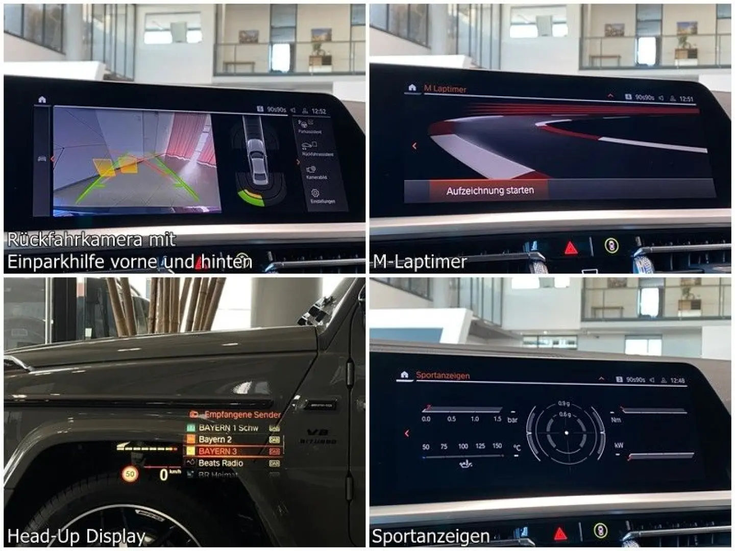 M340i xDr CockpitProf Shadow Laser Leder HUD H&K