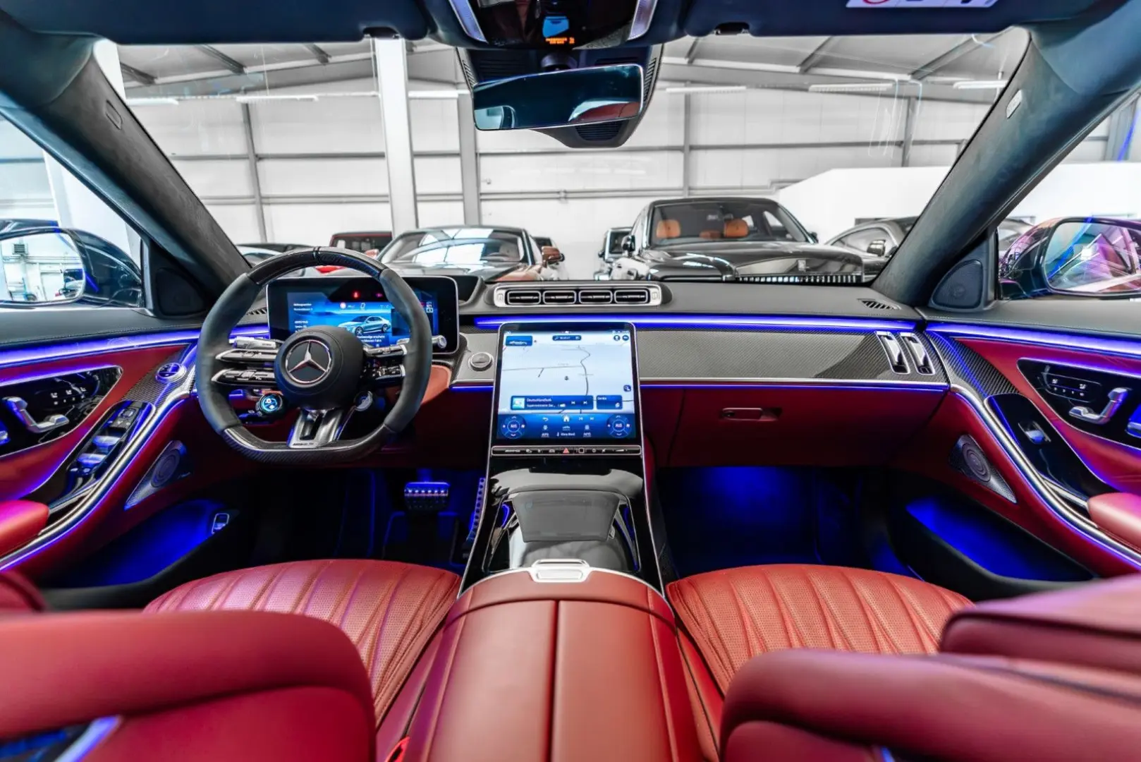 S 63 AMG e 4M Perf   Red Interior   Carbon