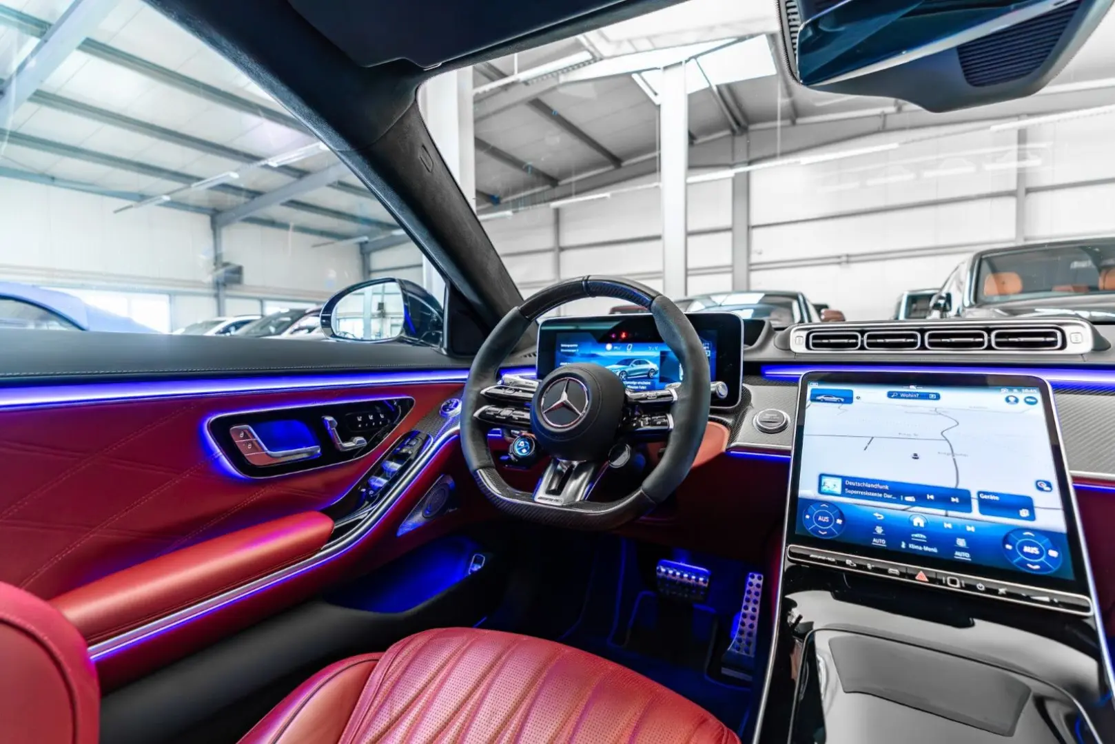 S 63 AMG e 4M Perf   Red Interior   Carbon