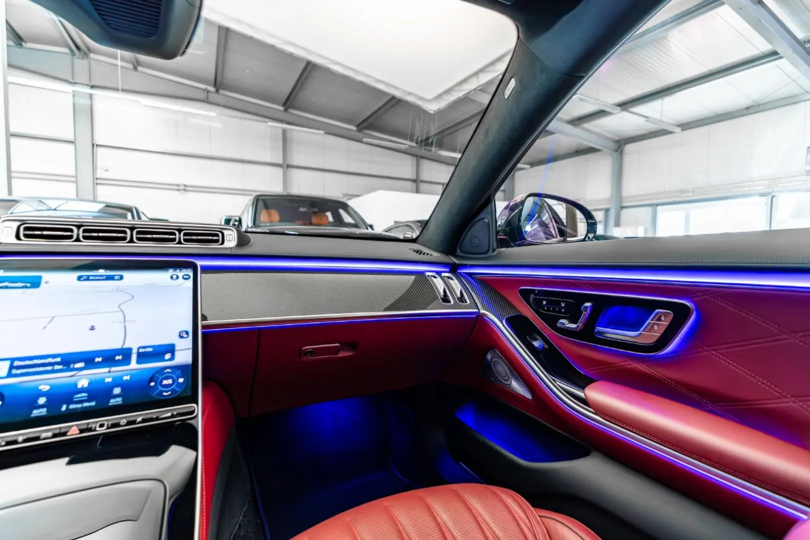 S 63 AMG e 4M Perf   Red Interior   Carbon