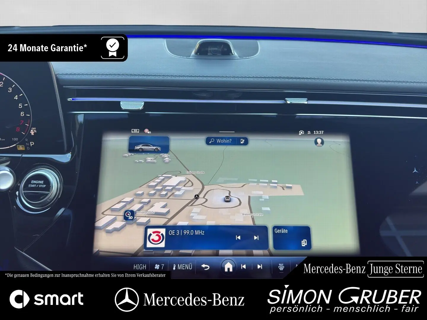E 400 e 4M AMG Pano Superscreen Airmatic Burm