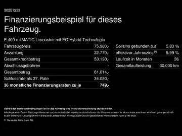 E 400 e 4M AMG Pano Superscreen Airmatic Burm