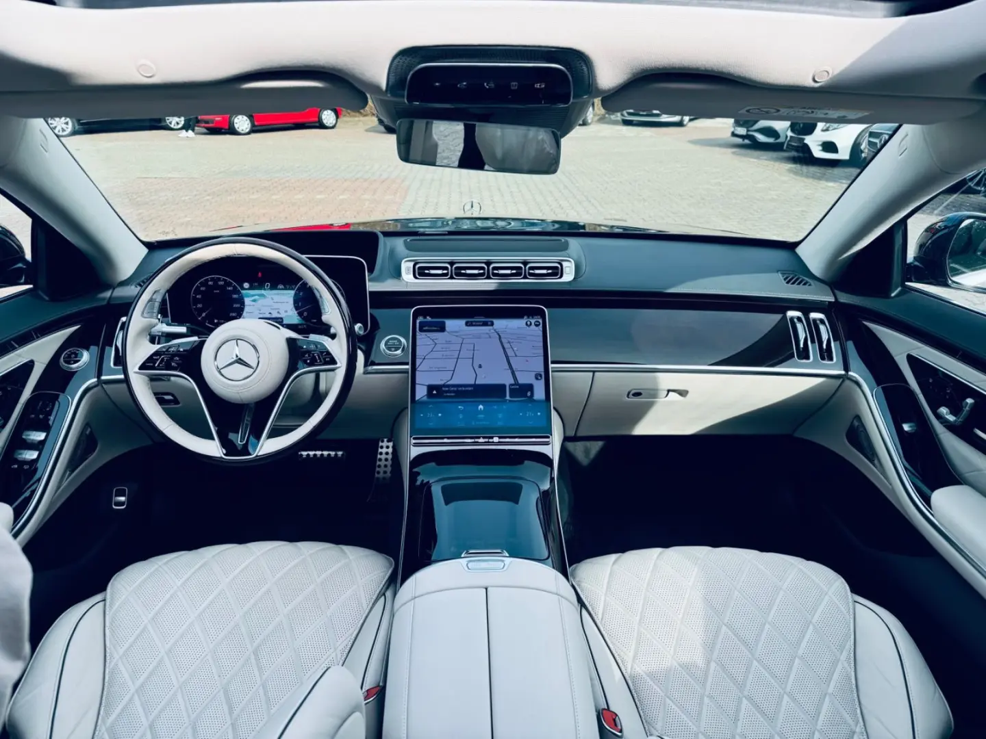 S 450 Long AMG Line NAPPA BEIGE 3xTV CHAUFFEUR