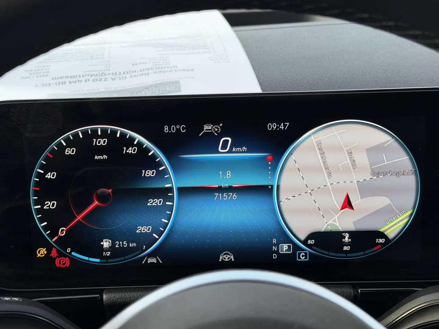 GLA 220 d 4M 8G-DCT  HUD 360 K DTR Q MultiBeam