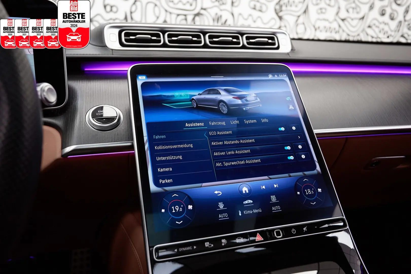 S 580 e LANG 4-MATIC 3x AMG SPORT DESIGNO MASSAG