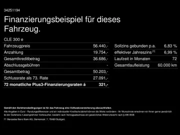 CLE 300 e AMG Digital-Light Pano Burmester 360 K