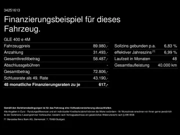 GLE 400 e 4M AMG Airmatic Burmester Head-Up AHK