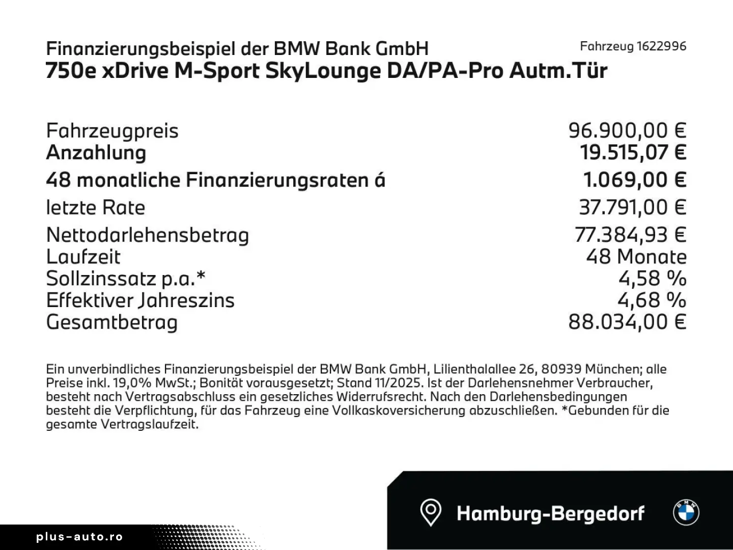 750e xDrive M-Sport SkyLounge DA PA-Pro Autm