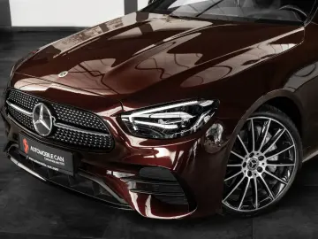 E 450 4M COUPÉ #AMG LINE #RUBELLITROT #1.HAND