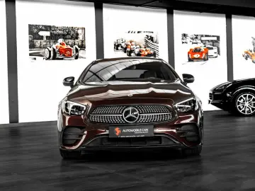 E 450 4M COUPÉ #AMG LINE #RUBELLITROT #1.HAND