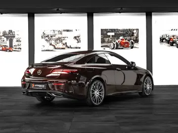E 450 4M COUPÉ #AMG LINE #RUBELLITROT #1.HAND
