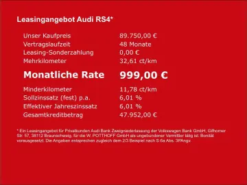 RS4 Avant Q PANO NAVI  MATRIX B&O HuD