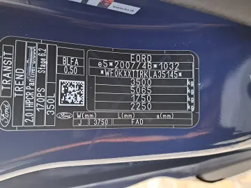 FORD TRANSIT KOMBI TREND L3H2 9 LOCURI FWD