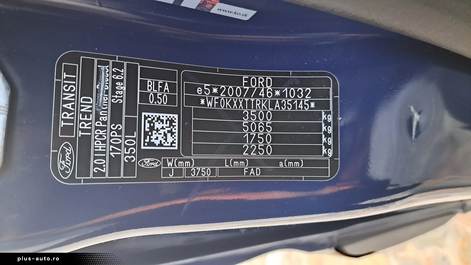 FORD TRANSIT KOMBI TREND L3H2 9 LOCURI FWD