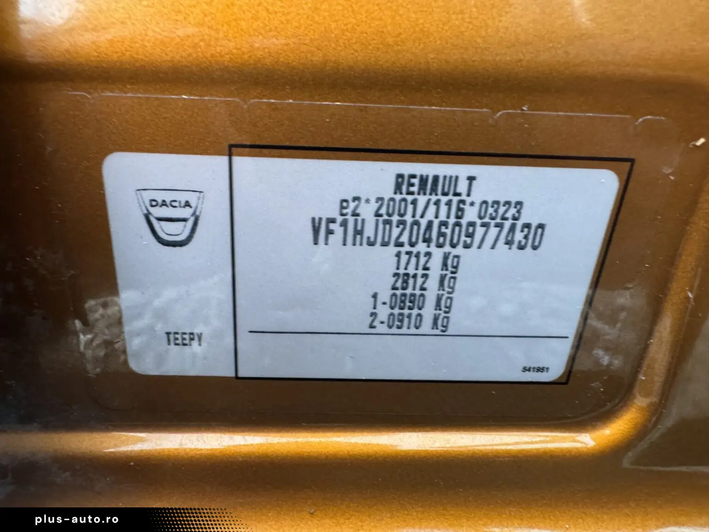 Dacia Duster 2019 Benzina 1.6 Mpi E6