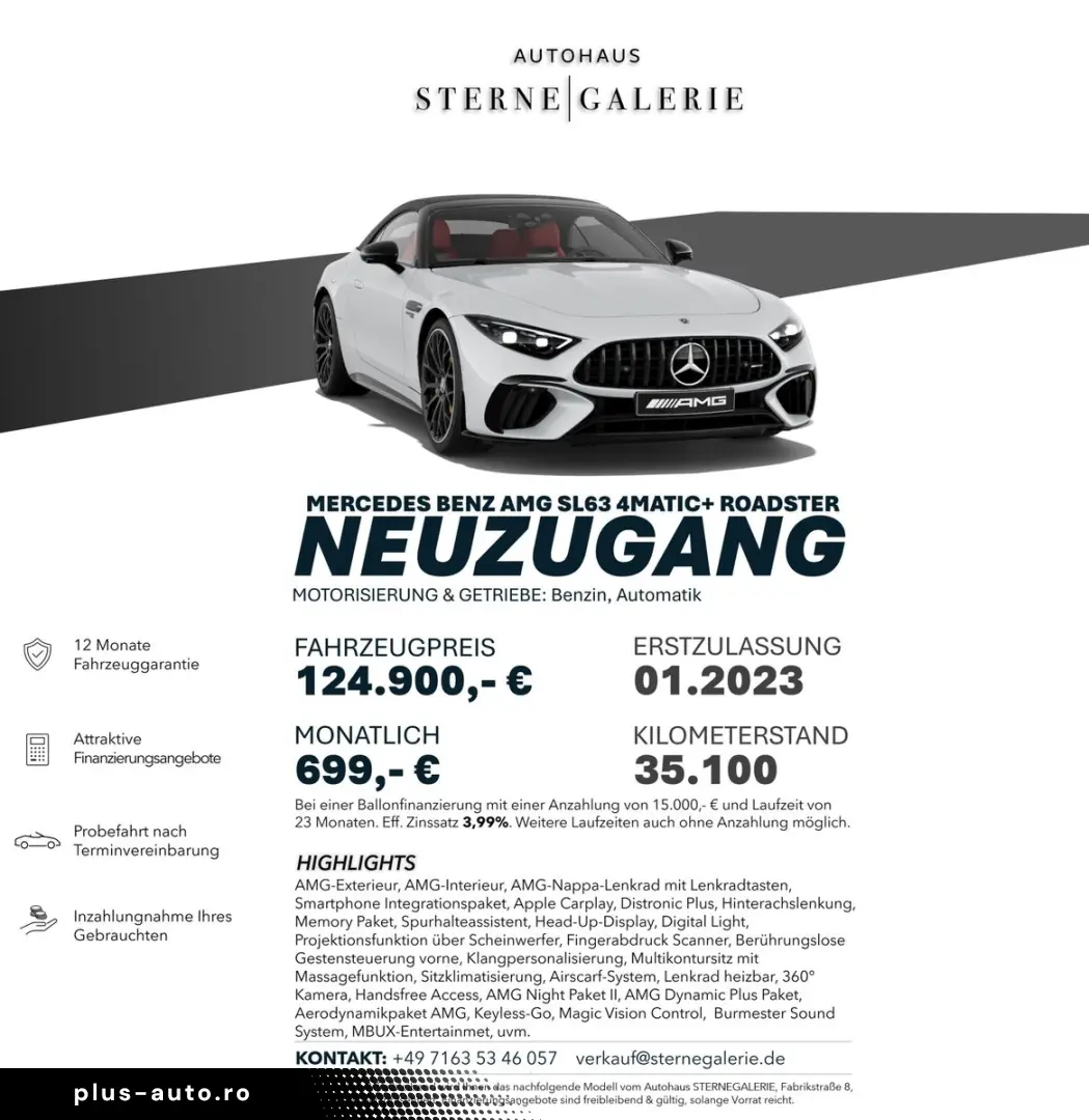 SL 63 AMG CABRIO 4M  HEADUP MULTKONTUR Sportp.